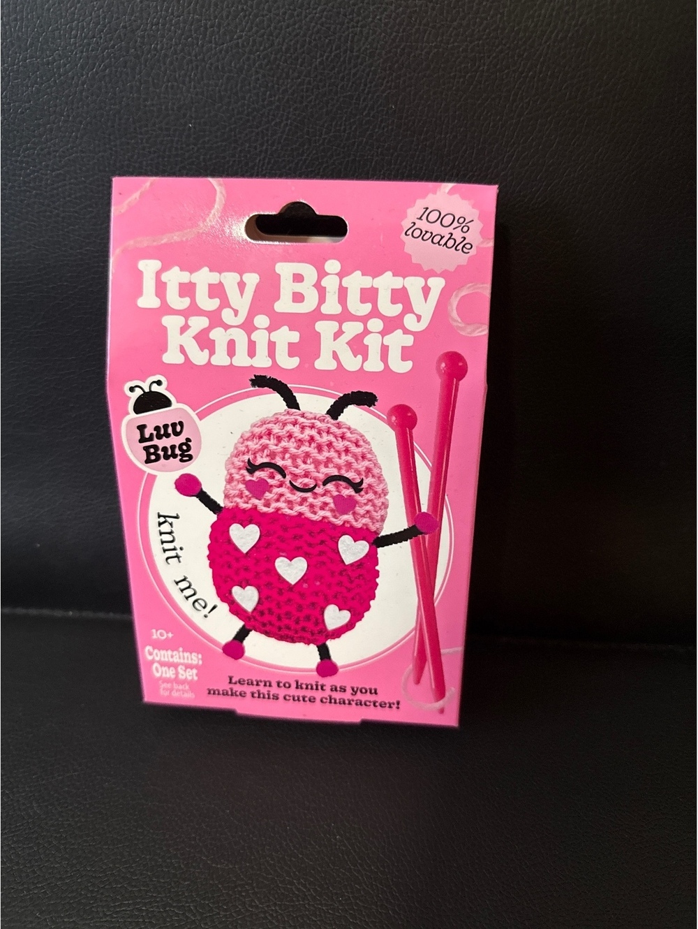 Itty Bitty Knit Kit - Luv Bug Character Knitting Set